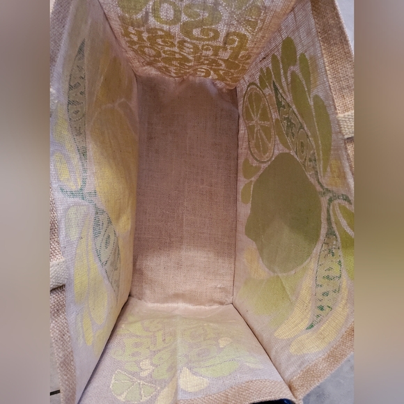 2 large Trader Joe's brown canvas, jute grocery tote reuseable bags - Picture 6 of 12